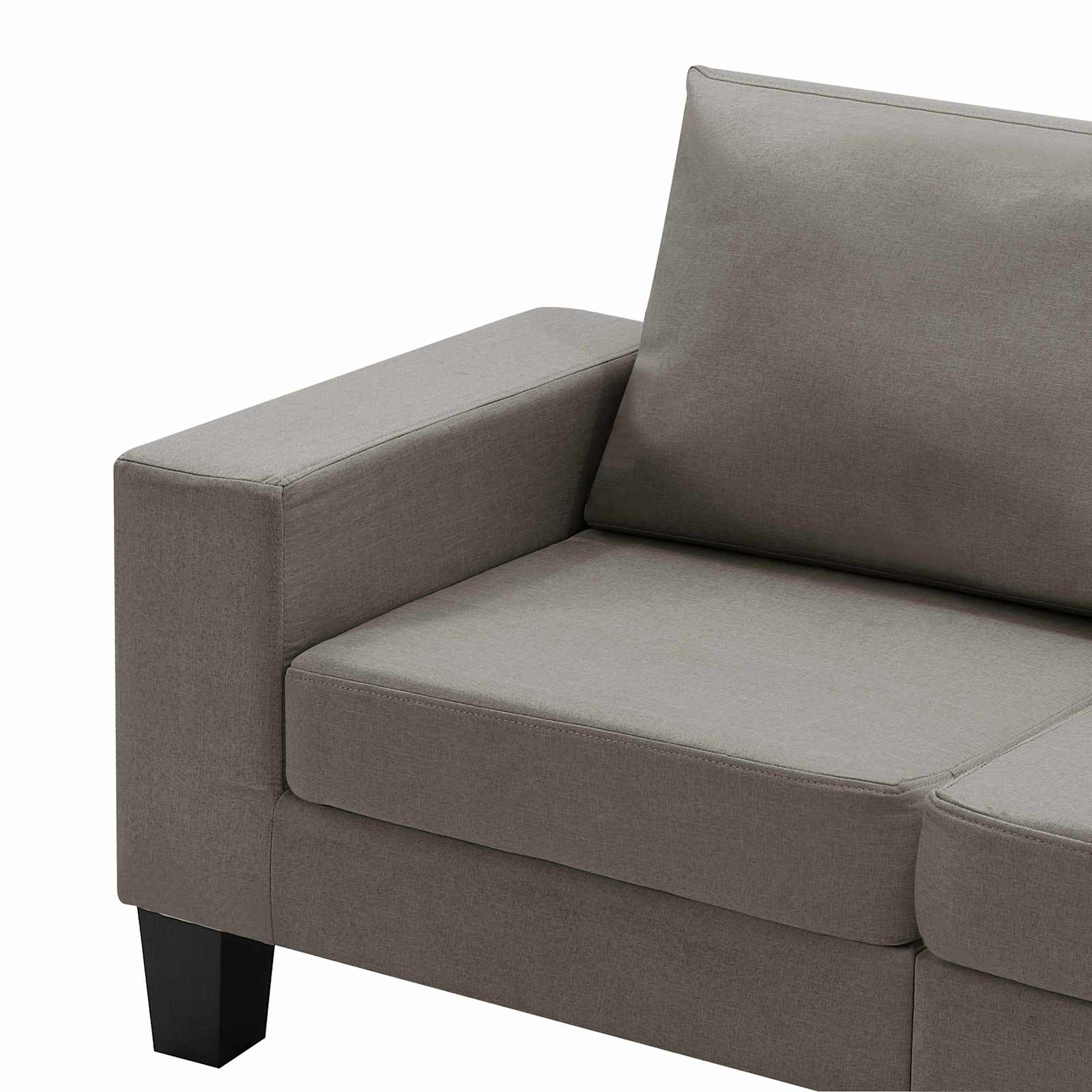 Bank Taupe Tweezitsbank Stof – afbeelding 6