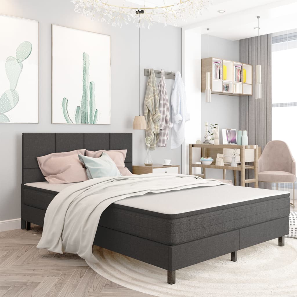 Hoofdbord 180x200 cm stof donkergrijs – afbeelding 2