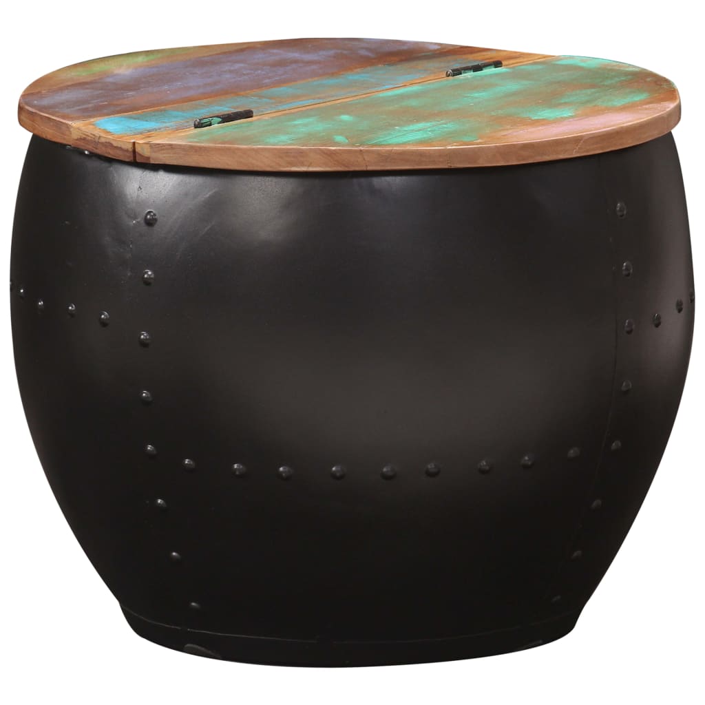 Salontafel 53x43 cm massief gerecycled hout – afbeelding 1