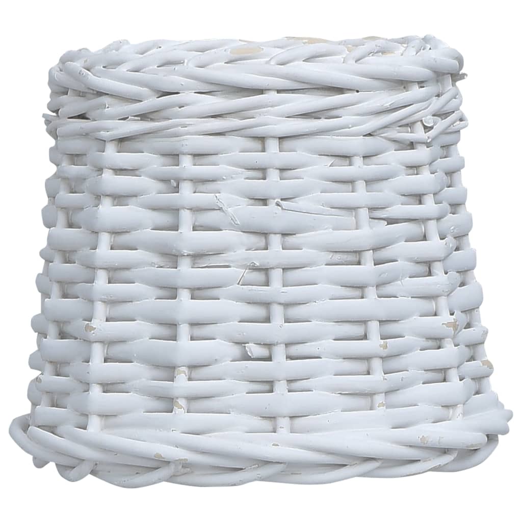 Lampenkap 25x17 cm wicker wit