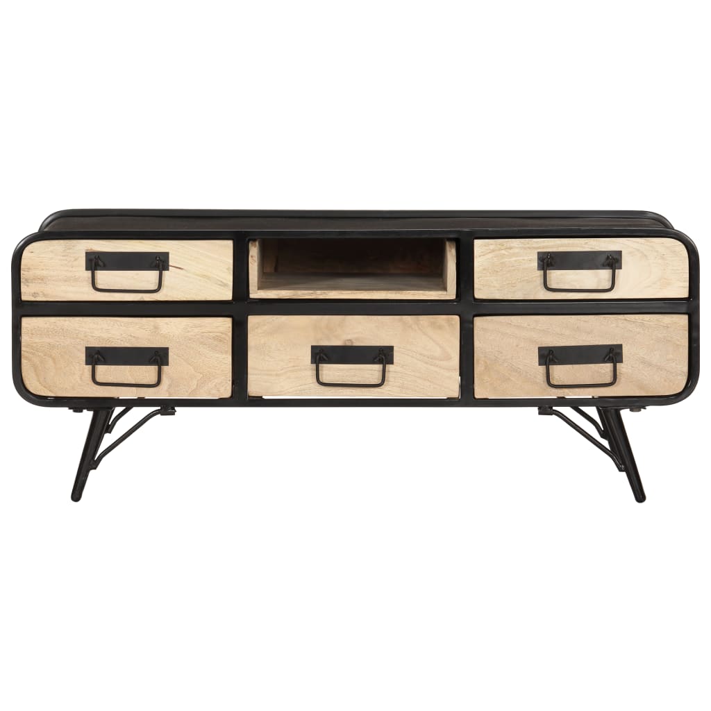 Salontafel 100x50x40 cm massief mangohout – afbeelding 3