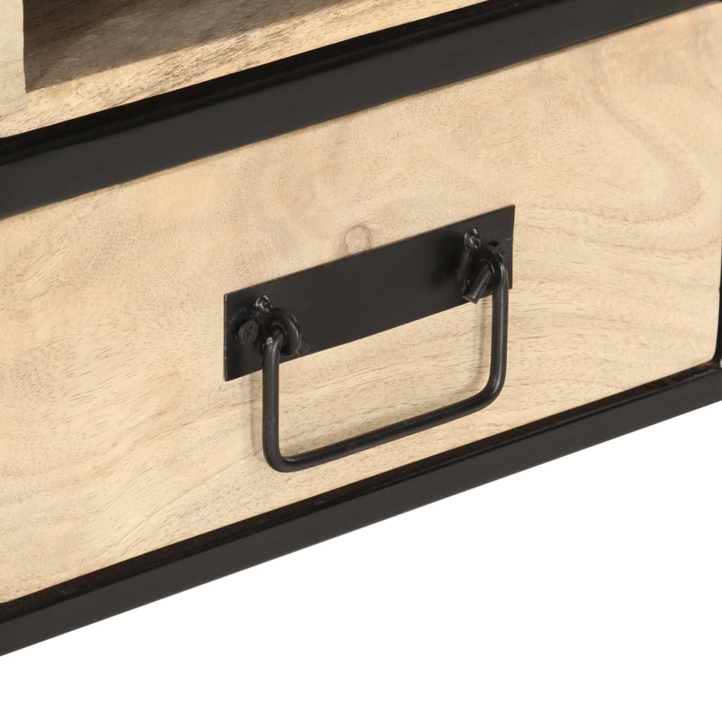 Salontafel 100x50x40 cm massief mangohout – afbeelding 5
