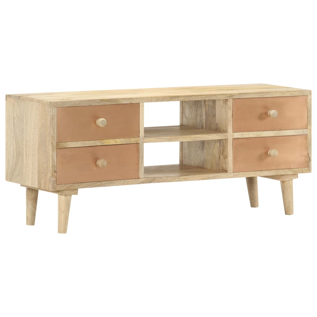 Tv-meubel 110x30x45 cm massief mangohout – afbeelding 1