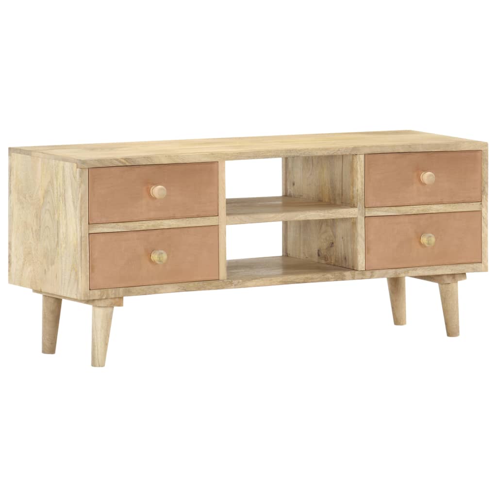 Tv-meubel 110x30x45 cm massief mangohout – afbeelding 9