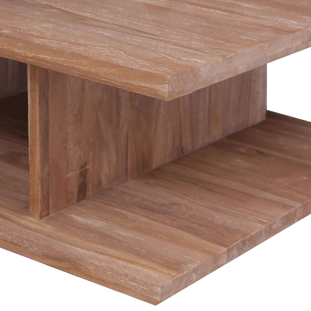 Salontafel 70x70x30 cm massief teakhout – afbeelding 5