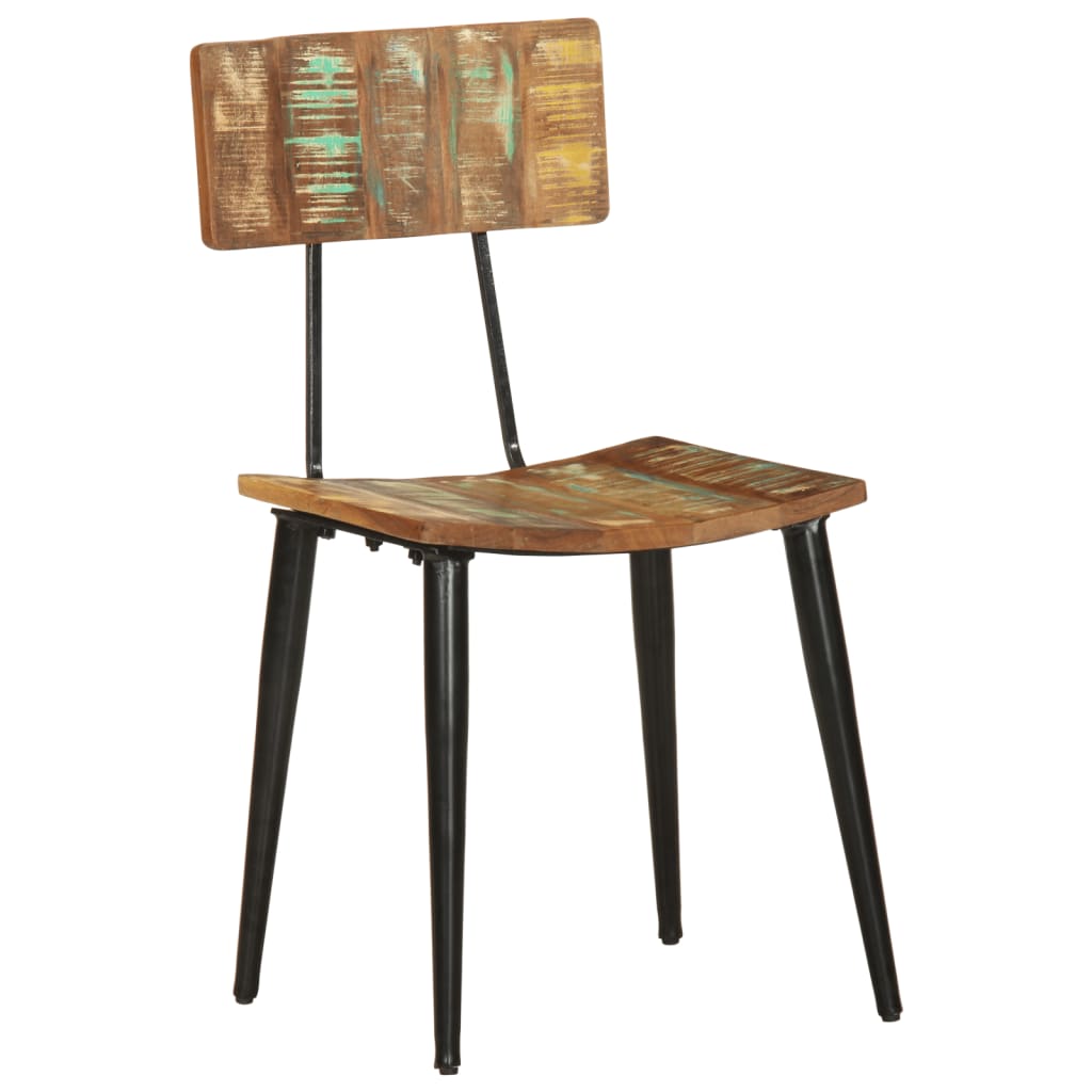 Eetkamerstoelen 2 st massief gerecycled hout – afbeelding 2