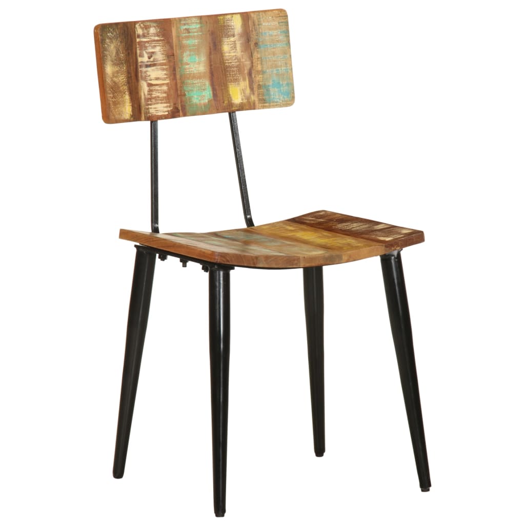 Eetkamerstoelen 2 st massief gerecycled hout – afbeelding 3