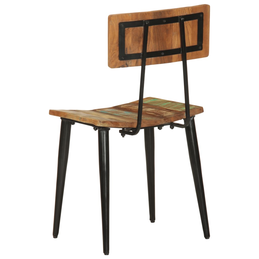 Eetkamerstoelen 2 st massief gerecycled hout – afbeelding 6