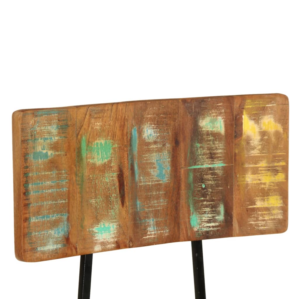 Eetkamerstoelen 2 st massief gerecycled hout – afbeelding 7
