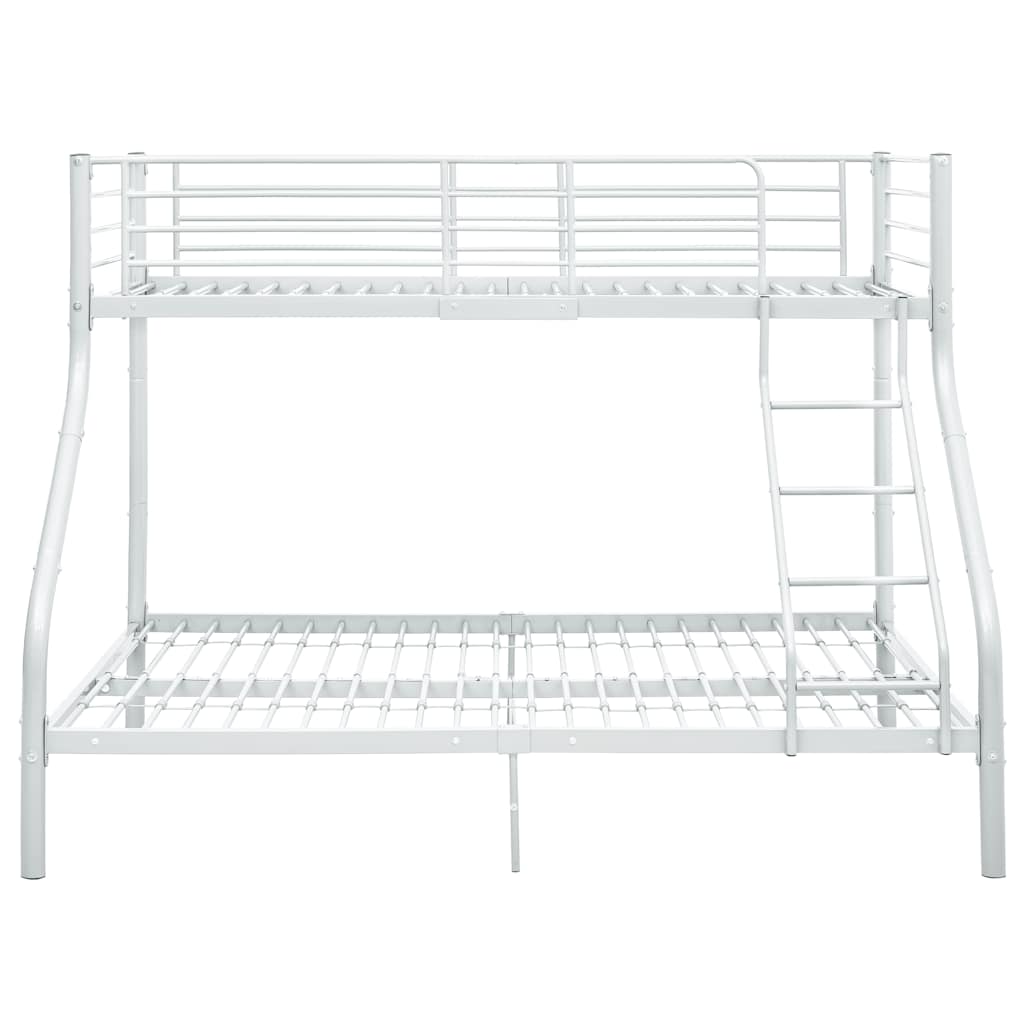 Stapelbedframe metaal wit 140x200 cm/90x200 cm – afbeelding 3