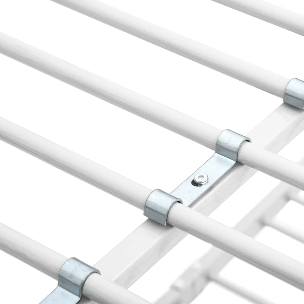 Stapelbedframe metaal wit 140x200 cm/90x200 cm – afbeelding 6