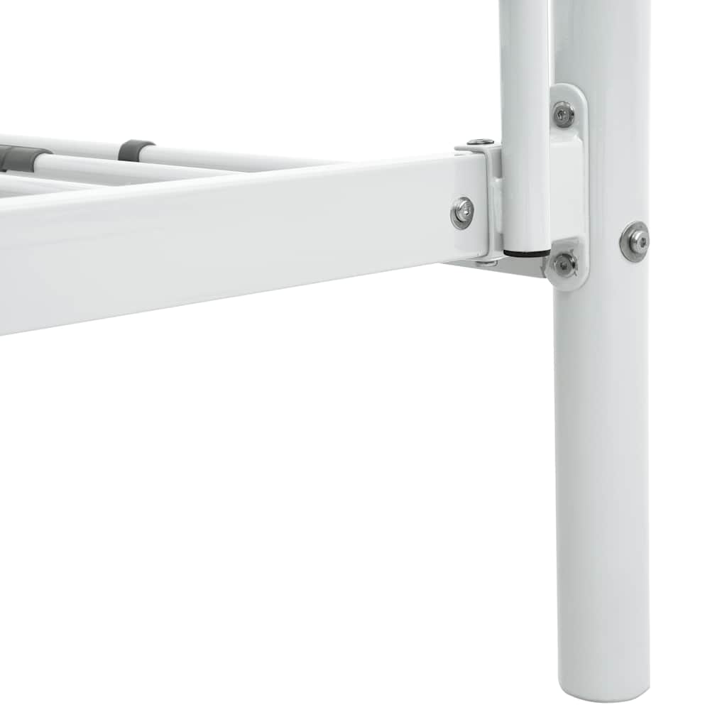 Stapelbedframe metaal wit 140x200 cm/90x200 cm – afbeelding 7