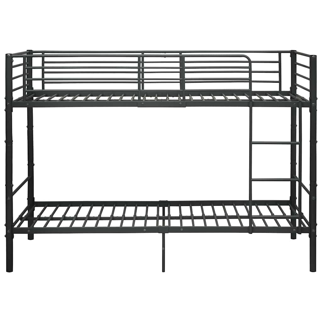 Stapelbed metaal zwart 90x200 cm – afbeelding 4