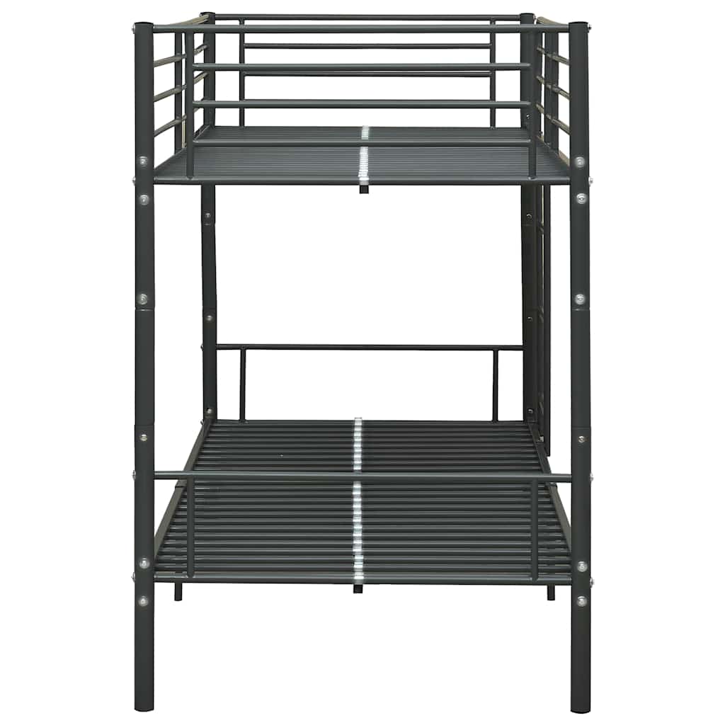 Stapelbed metaal zwart 90x200 cm – afbeelding 5