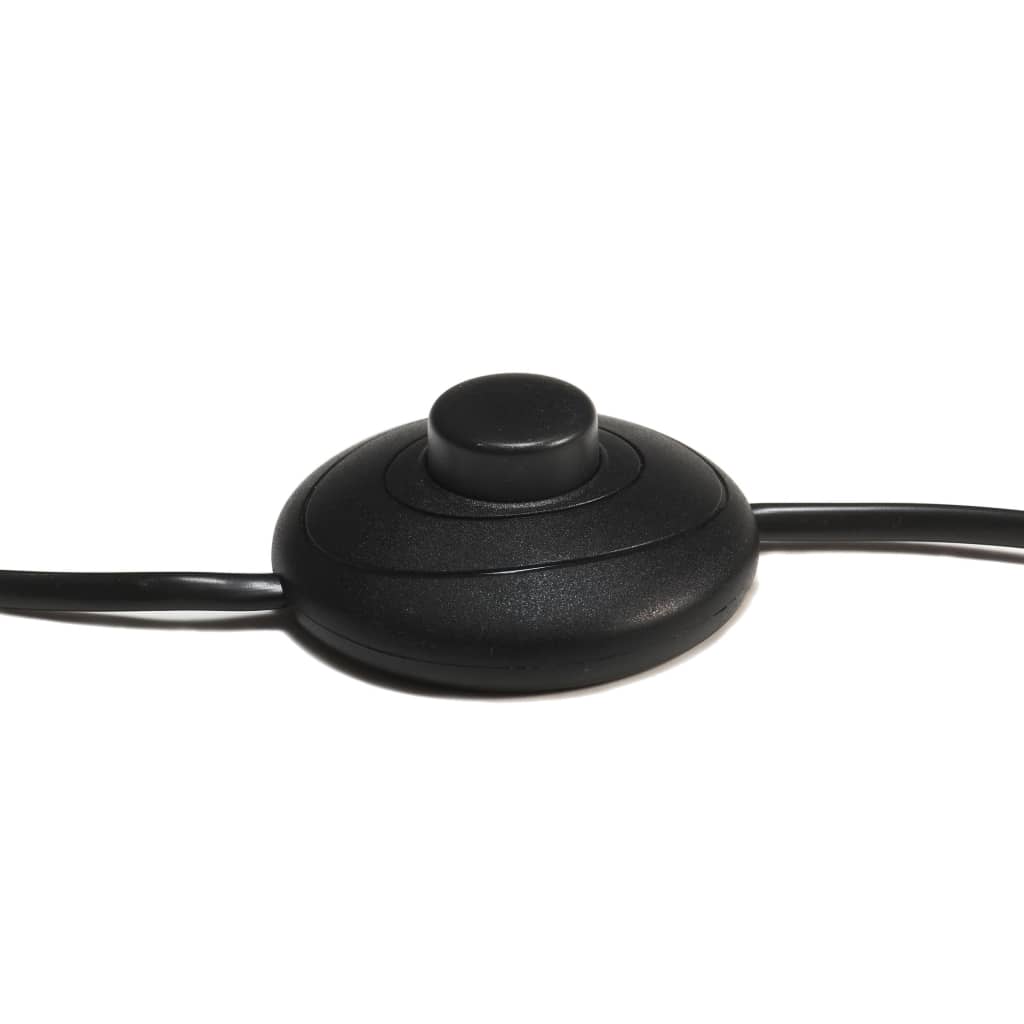 Vloerlamp driepoot 141 cm massief teakhout zwart en goudkleurig – afbeelding 7