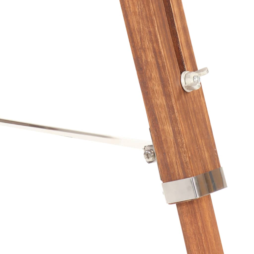 Vloerlamp driepoot 141 cm massief teakhout honingbruin en grijs – afbeelding 6
