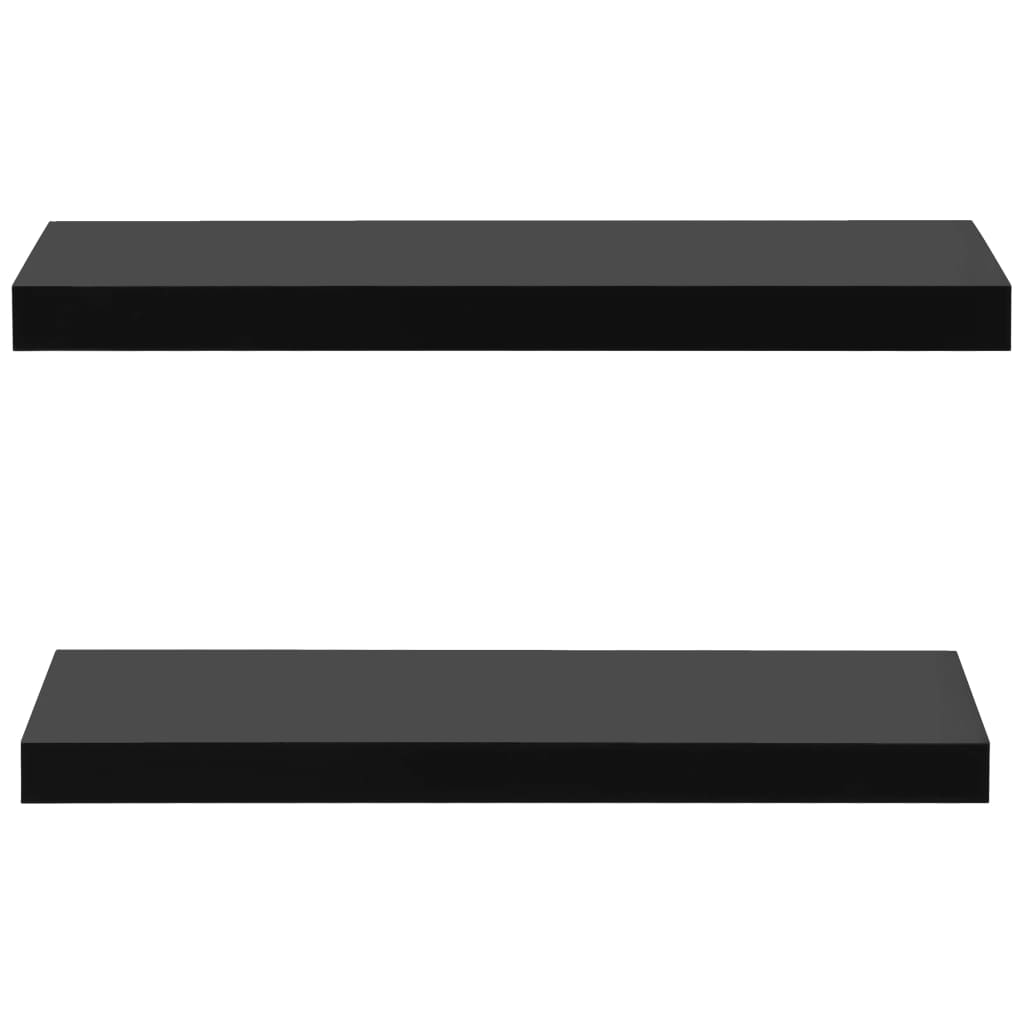 Wandschappen zwevend 2 st 60x20x3,8 cm zwart – afbeelding 3