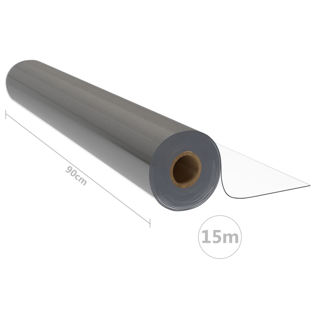 Tafelbeschermerrol 0,9x15 m 1,6 mm PVC transparant – afbeelding 6