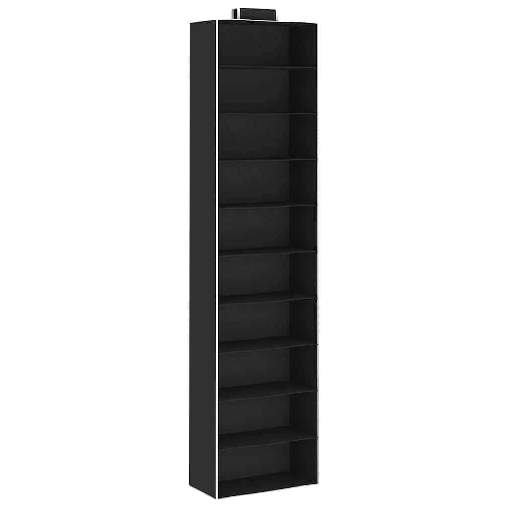 Kledingorganisers hangend 2 st met 10 schappen stof – afbeelding 2