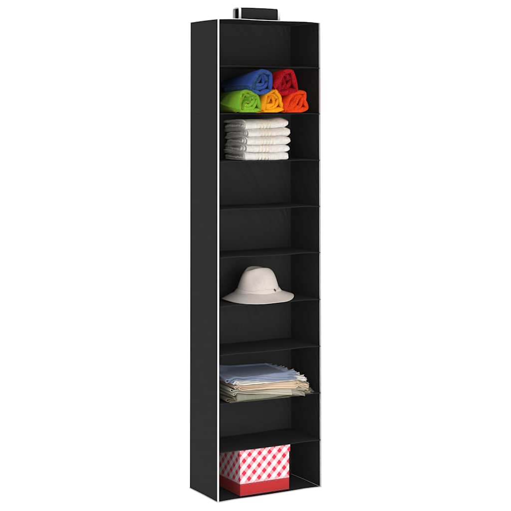 Kledingorganisers hangend 2 st met 10 schappen stof – afbeelding 3