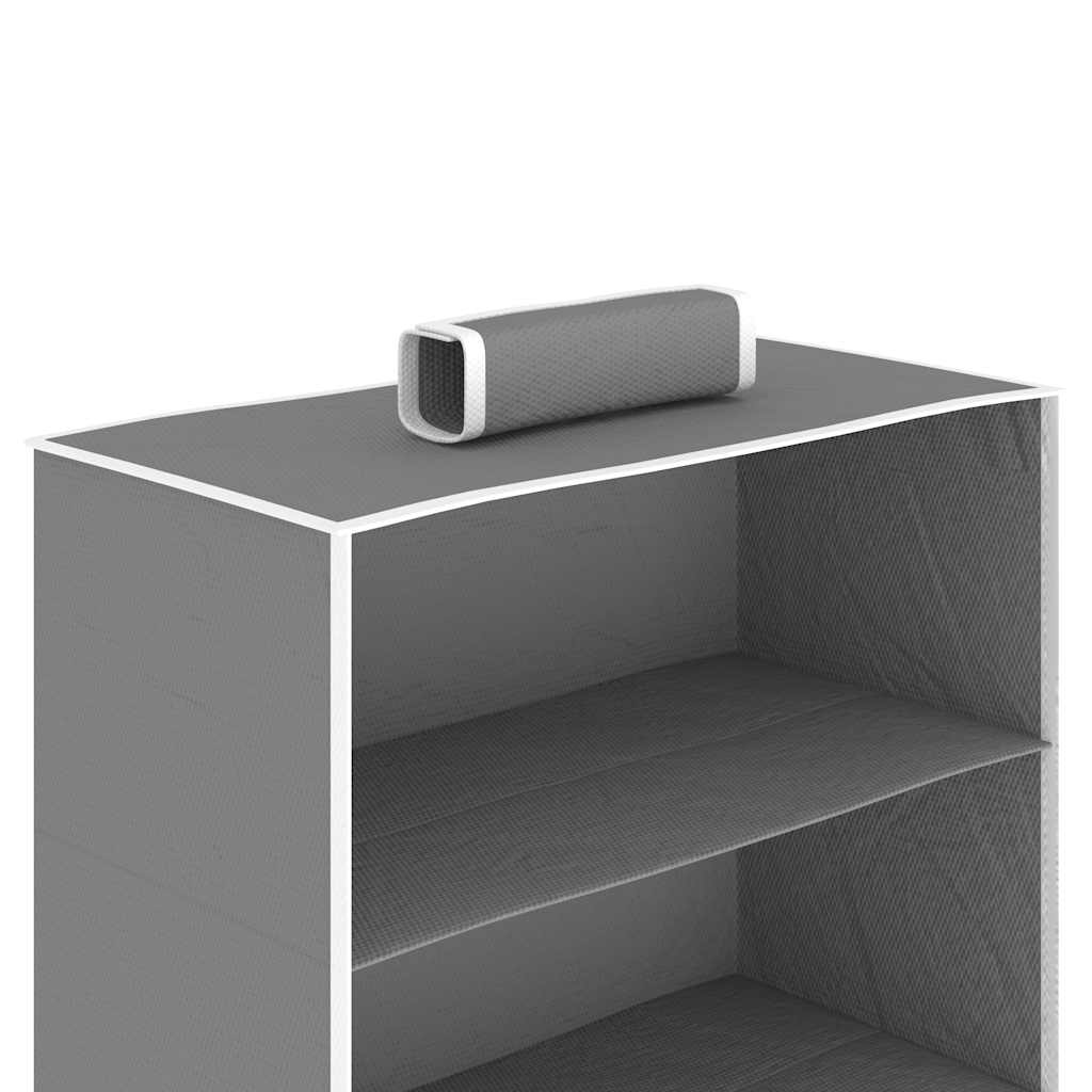 Kledingorganisers hangend 2 st met 10 schappen stof – afbeelding 7