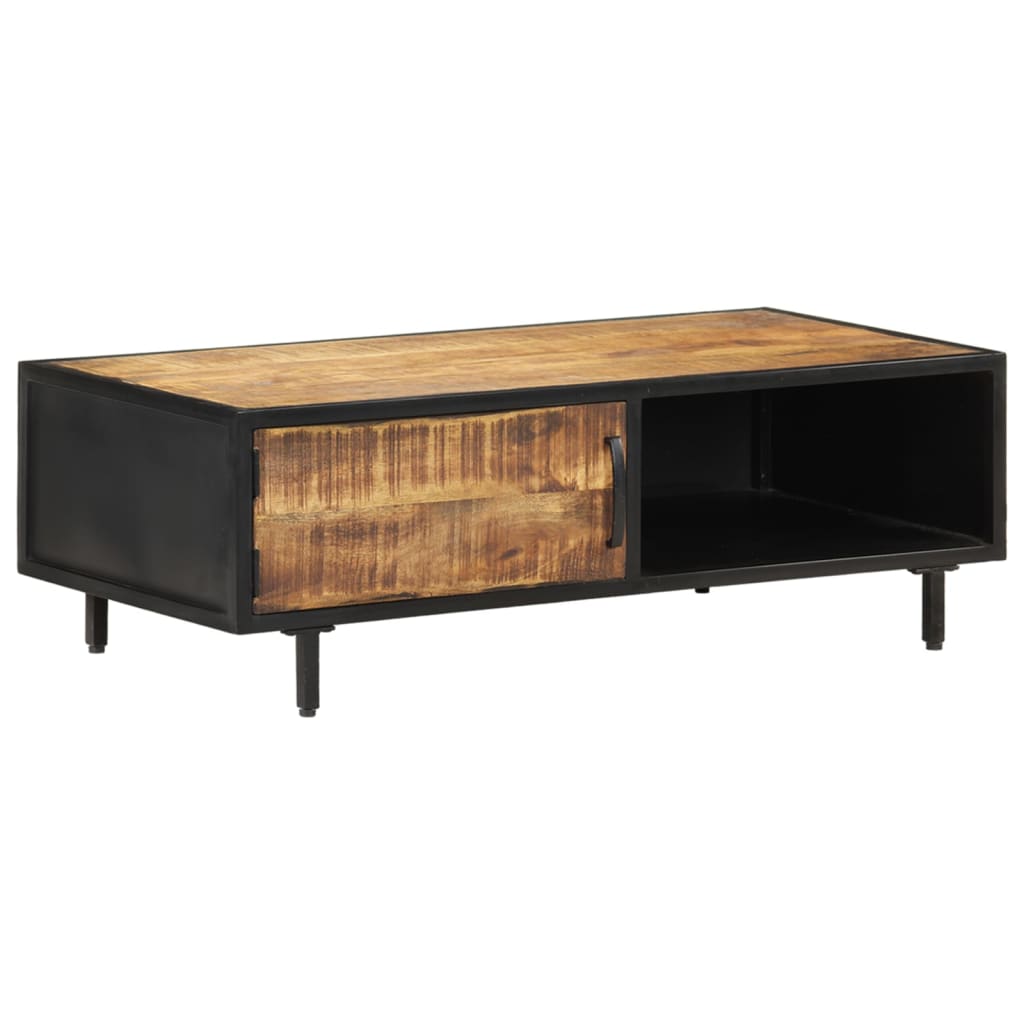 Salontafel 105x50x35 cm ruw mangohout – afbeelding 1