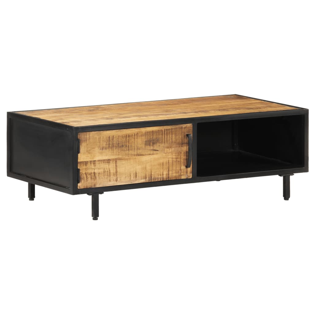 Salontafel 105x50x35 cm ruw mangohout – afbeelding 11