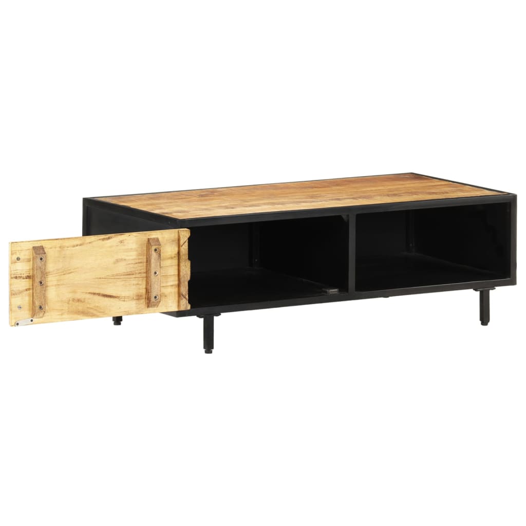 Salontafel 105x50x35 cm ruw mangohout – afbeelding 3
