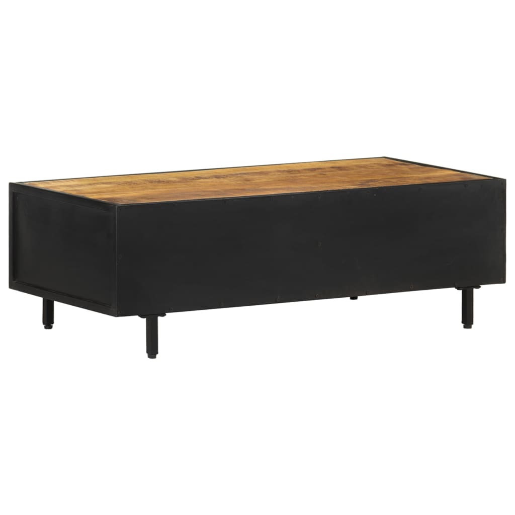 Salontafel 105x50x35 cm ruw mangohout – afbeelding 4