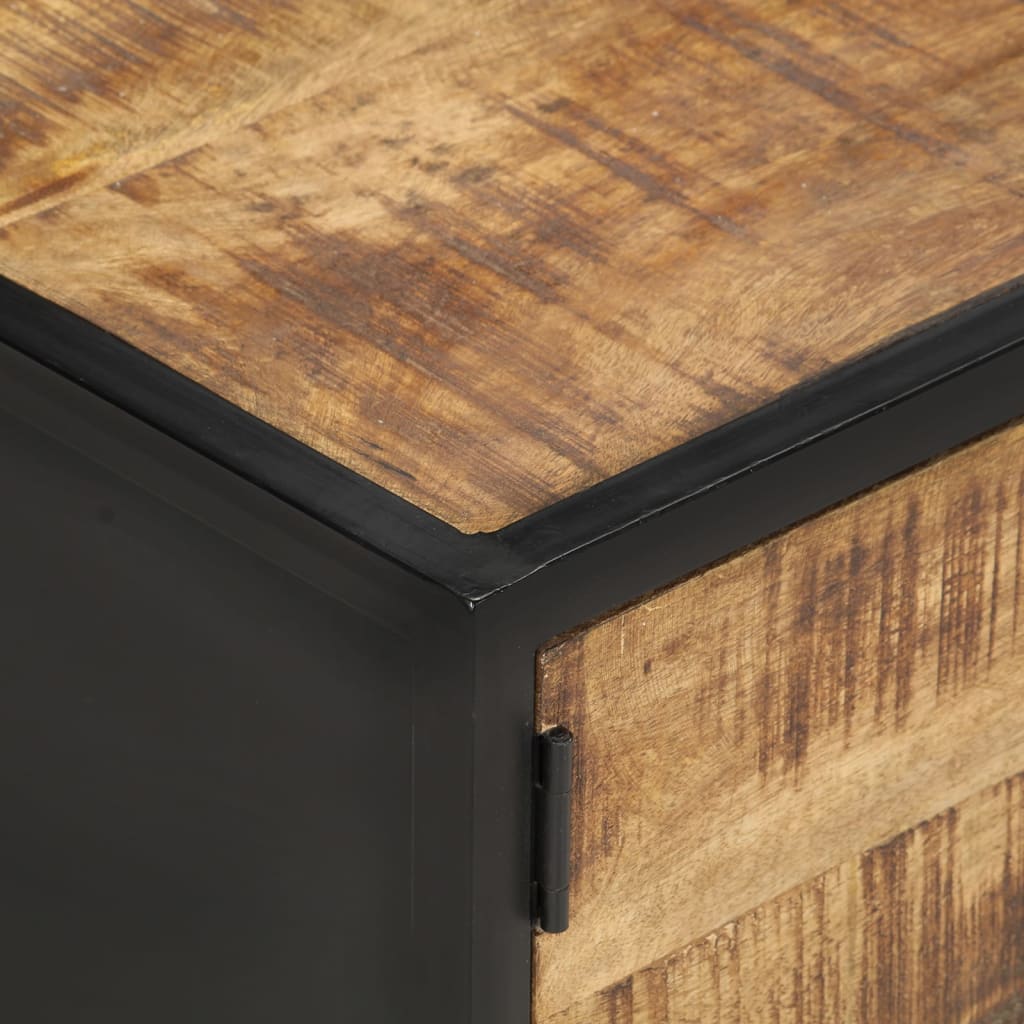 Salontafel 105x50x35 cm ruw mangohout – afbeelding 6