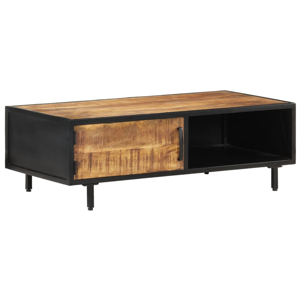Salontafel 105x50x35 cm ruw mangohout – afbeelding 8