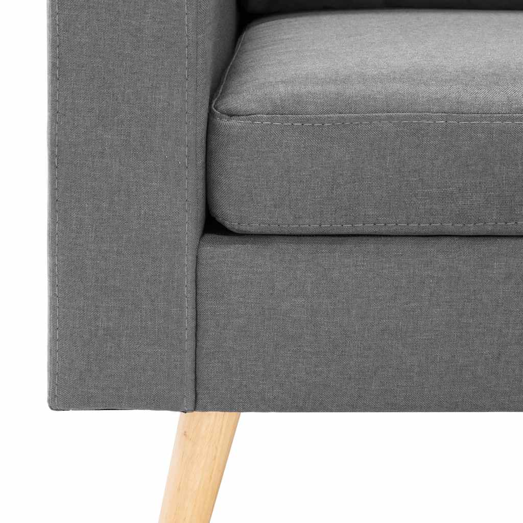 Fauteuil stof lichtgrijs – afbeelding 6