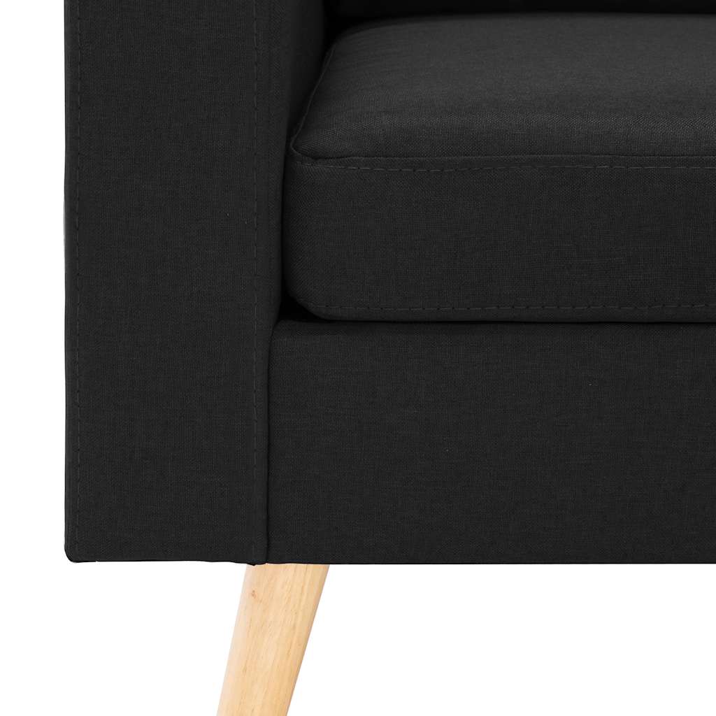Fauteuil stof zwart – afbeelding 6