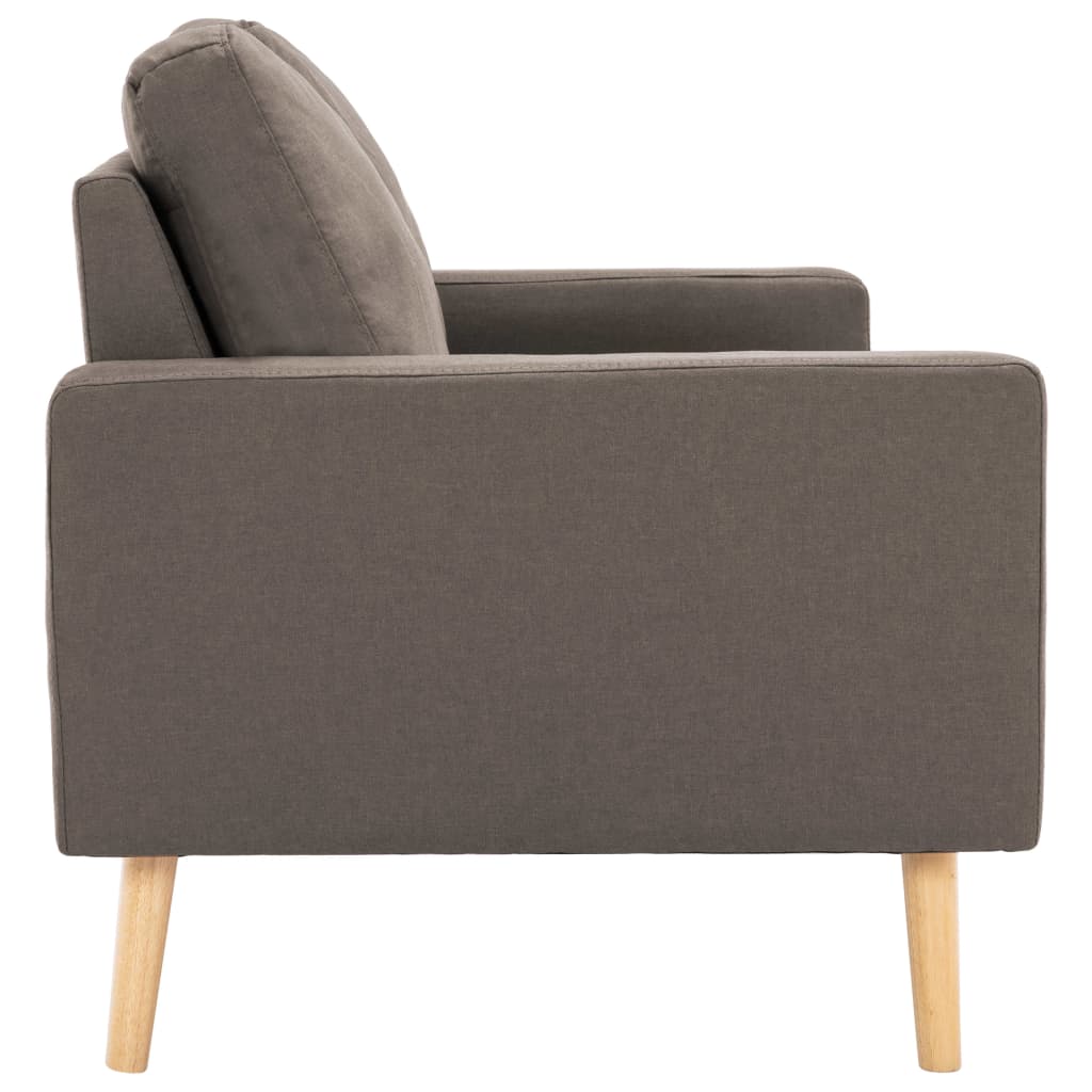Tweezitsbank stof taupe – afbeelding 4