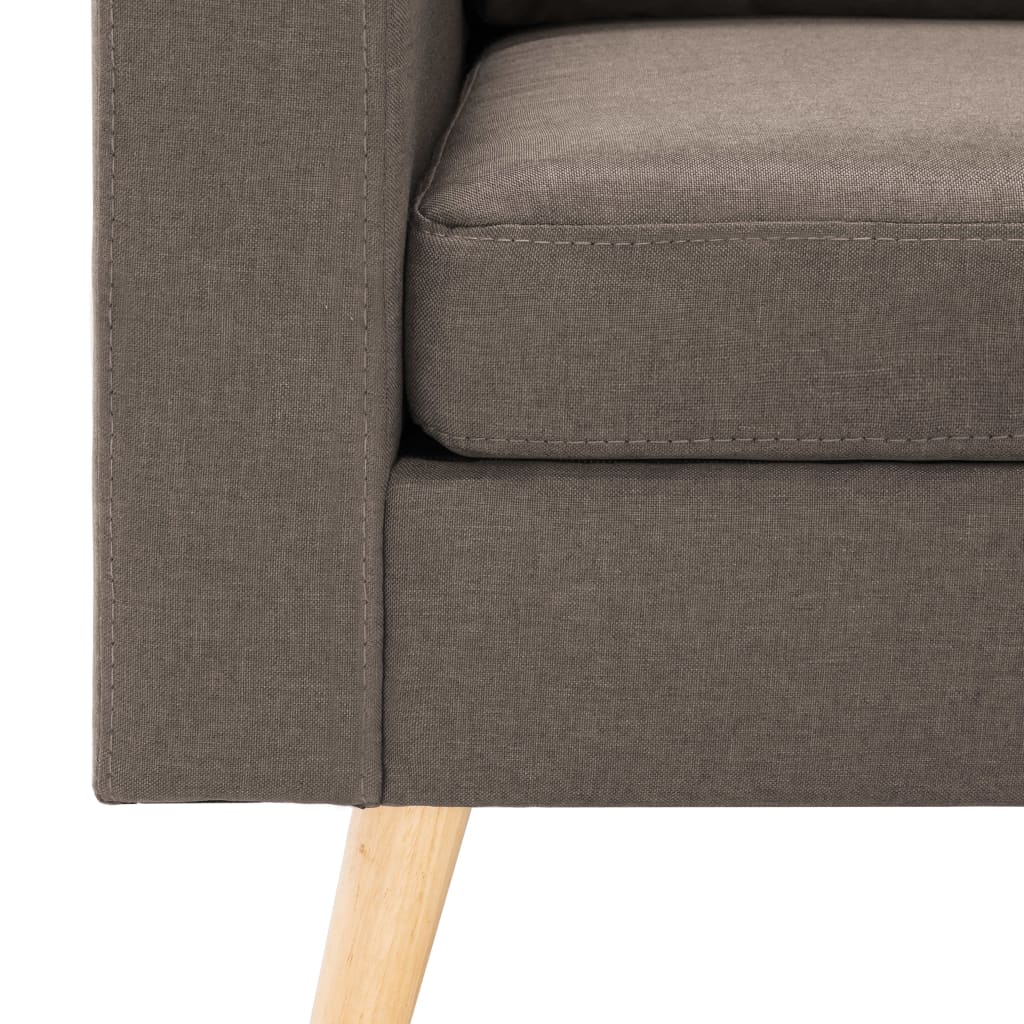 Tweezitsbank stof taupe – afbeelding 6