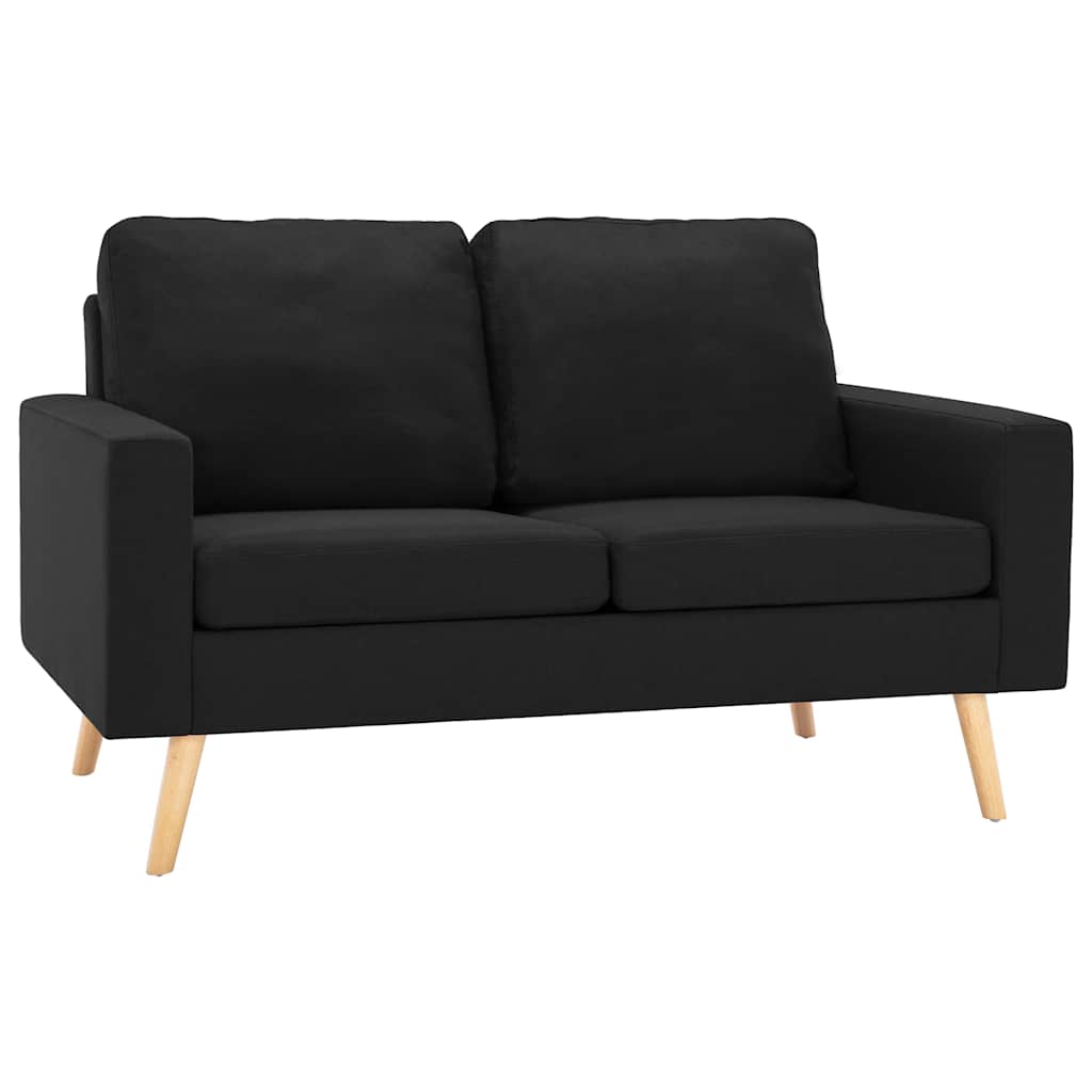 Tweezitsbank stof zwart – afbeelding 2