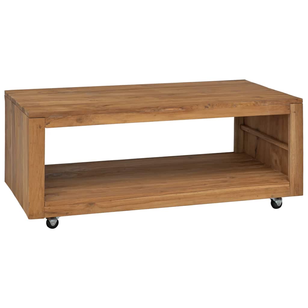 Salontafel 110x60x40 cm massief teakhout – afbeelding 1