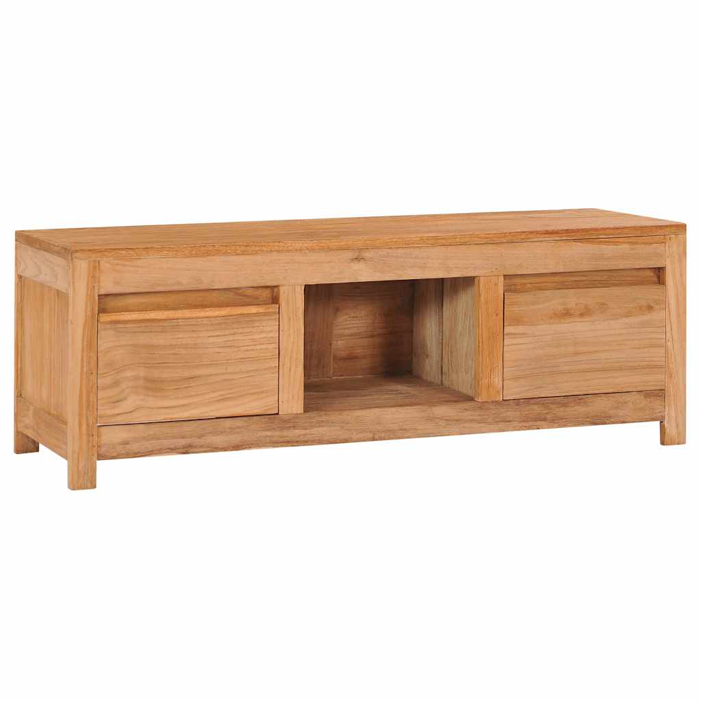 Tv-meubel 100x30x35 cm massief teakhout – afbeelding 1