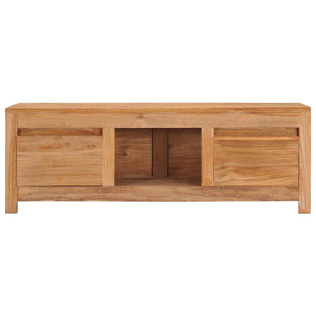 Tv-meubel 100x30x35 cm massief teakhout – afbeelding 2