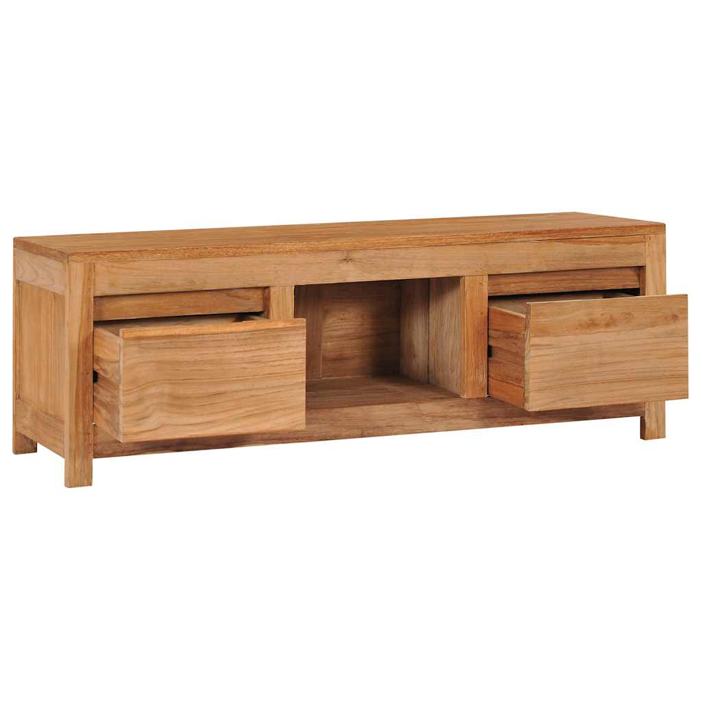 Tv-meubel 100x30x35 cm massief teakhout – afbeelding 5
