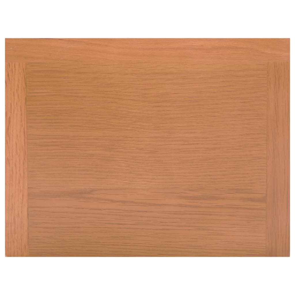 Bijzettafel met lade 35x27x55 cm massief eikenhout – afbeelding 6