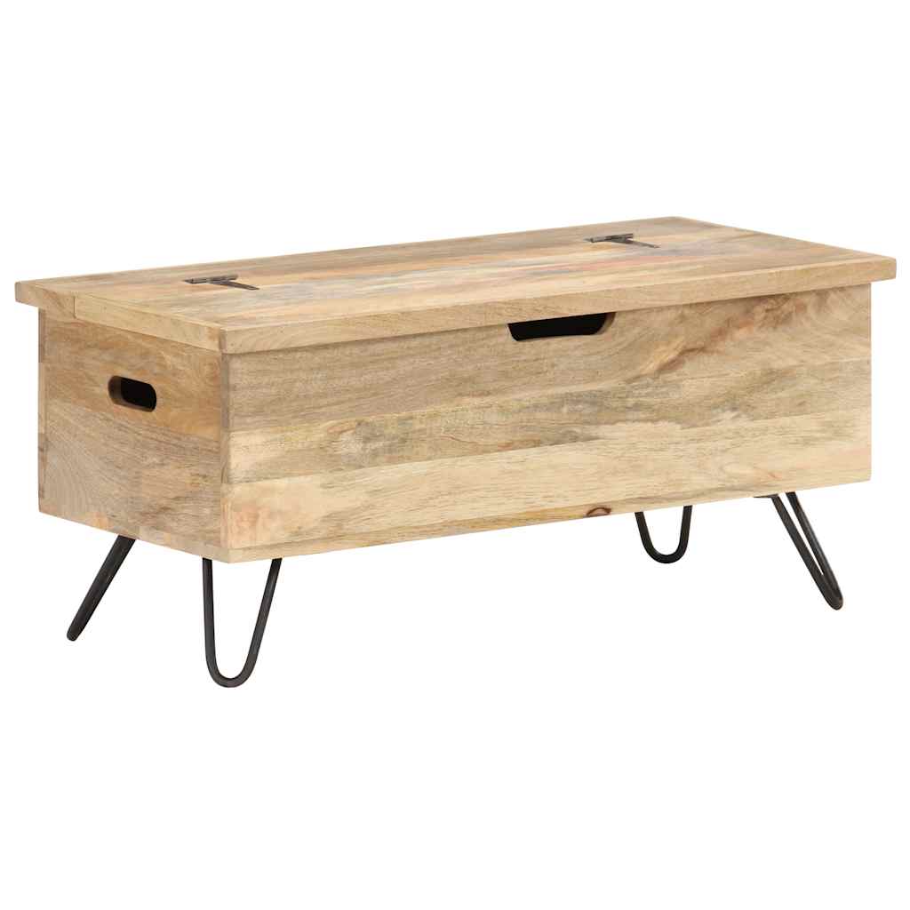 Opbergkist 90x40x45 cm massief mangohout