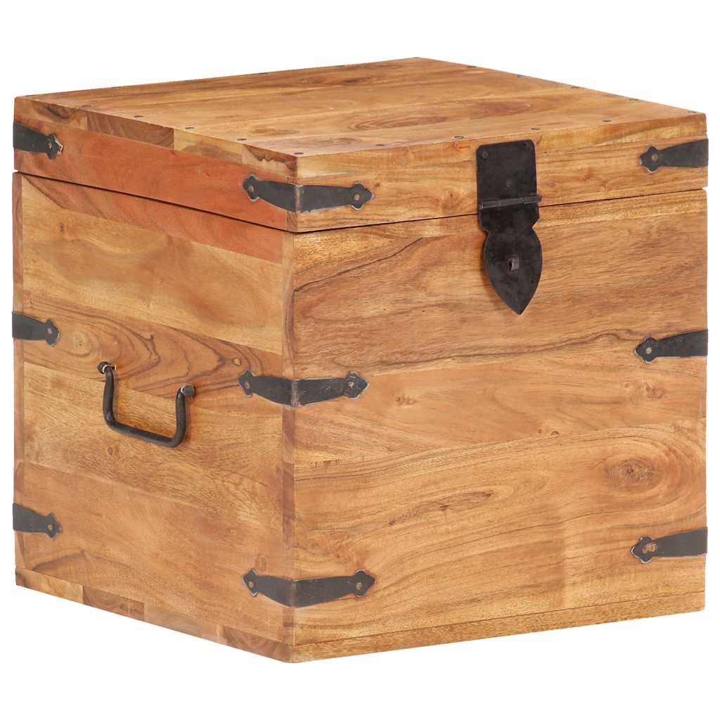Kist 40x40x40 cm massief acaciahout