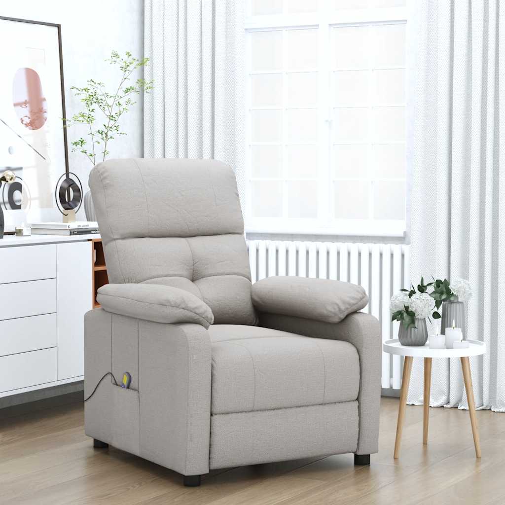 Massagestoel stof taupe