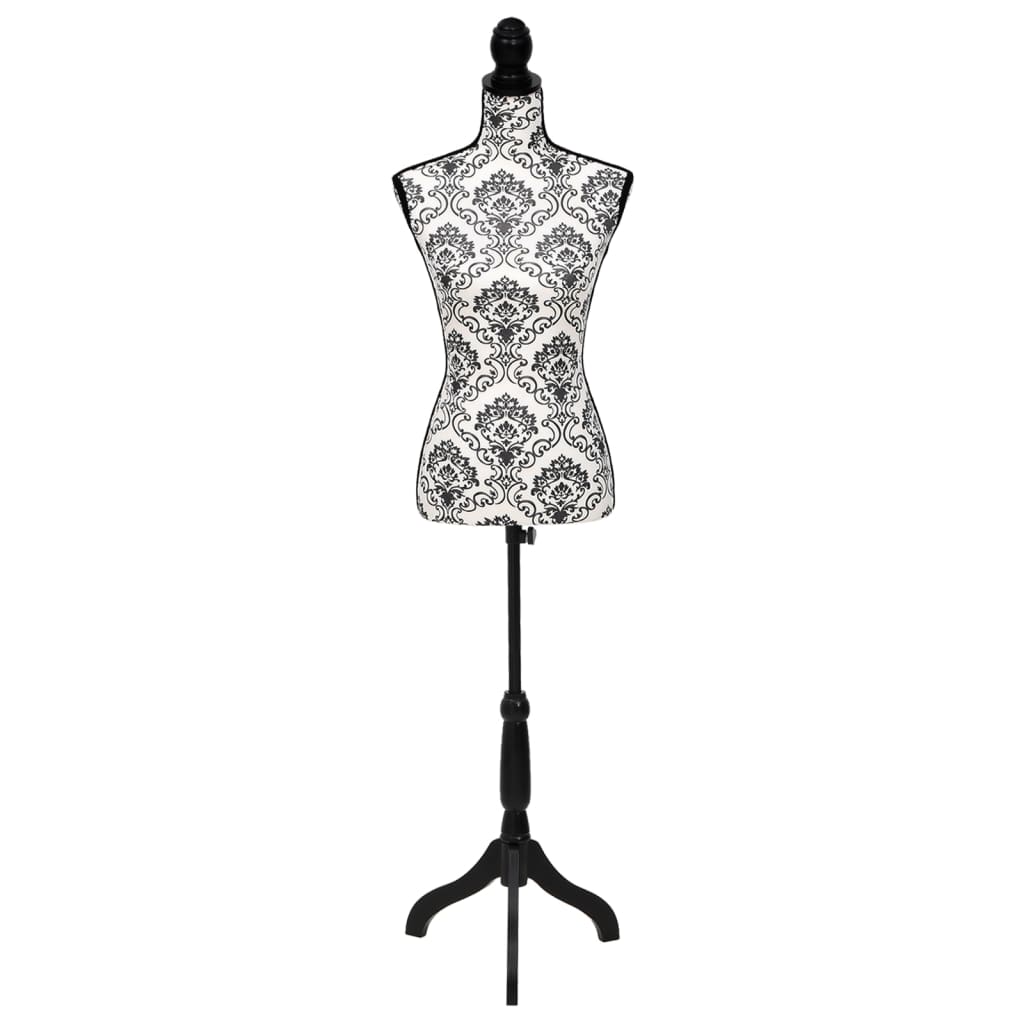Etalagepop torso vrouw zwart wit – afbeelding 2