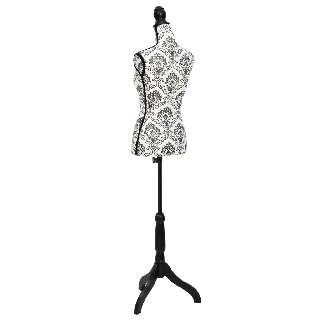 Etalagepop torso vrouw zwart wit – afbeelding 4