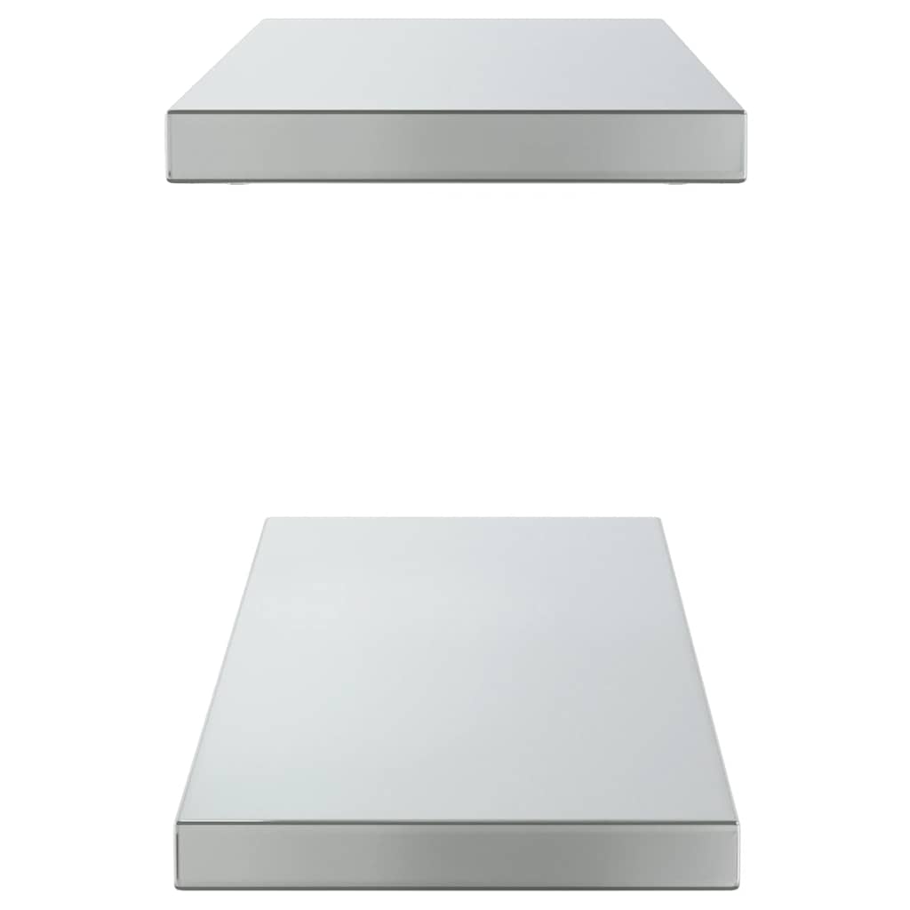 Wandschappen 2 st 75x23,5 cm roestvrijstaal zilverkleurig – afbeelding 5