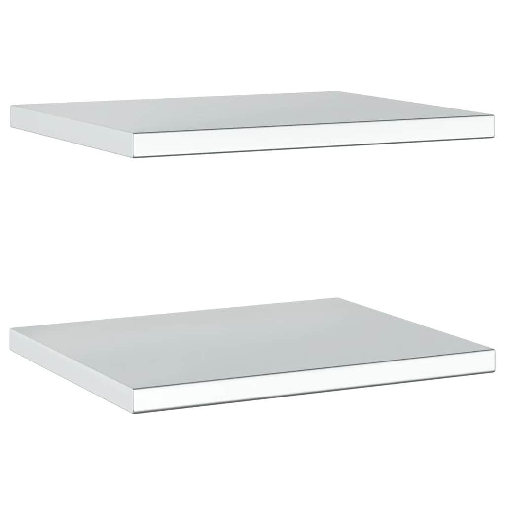 Wandschappen 2 st 50x40 cm roestvrijstaal zilverkleurig – afbeelding 6