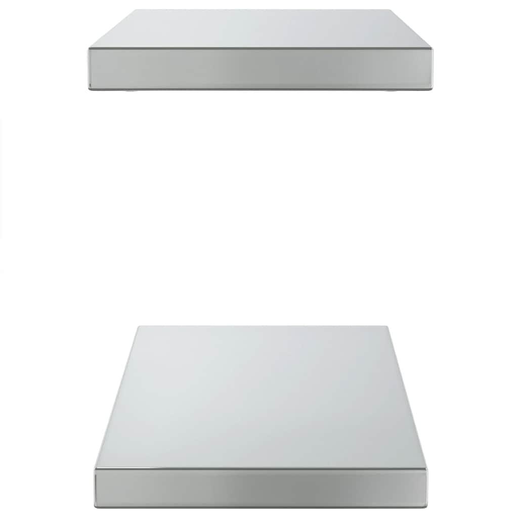 Wandschappen 2 st 50x23,5 cm roestvrijstaal zilverkleurig – afbeelding 5