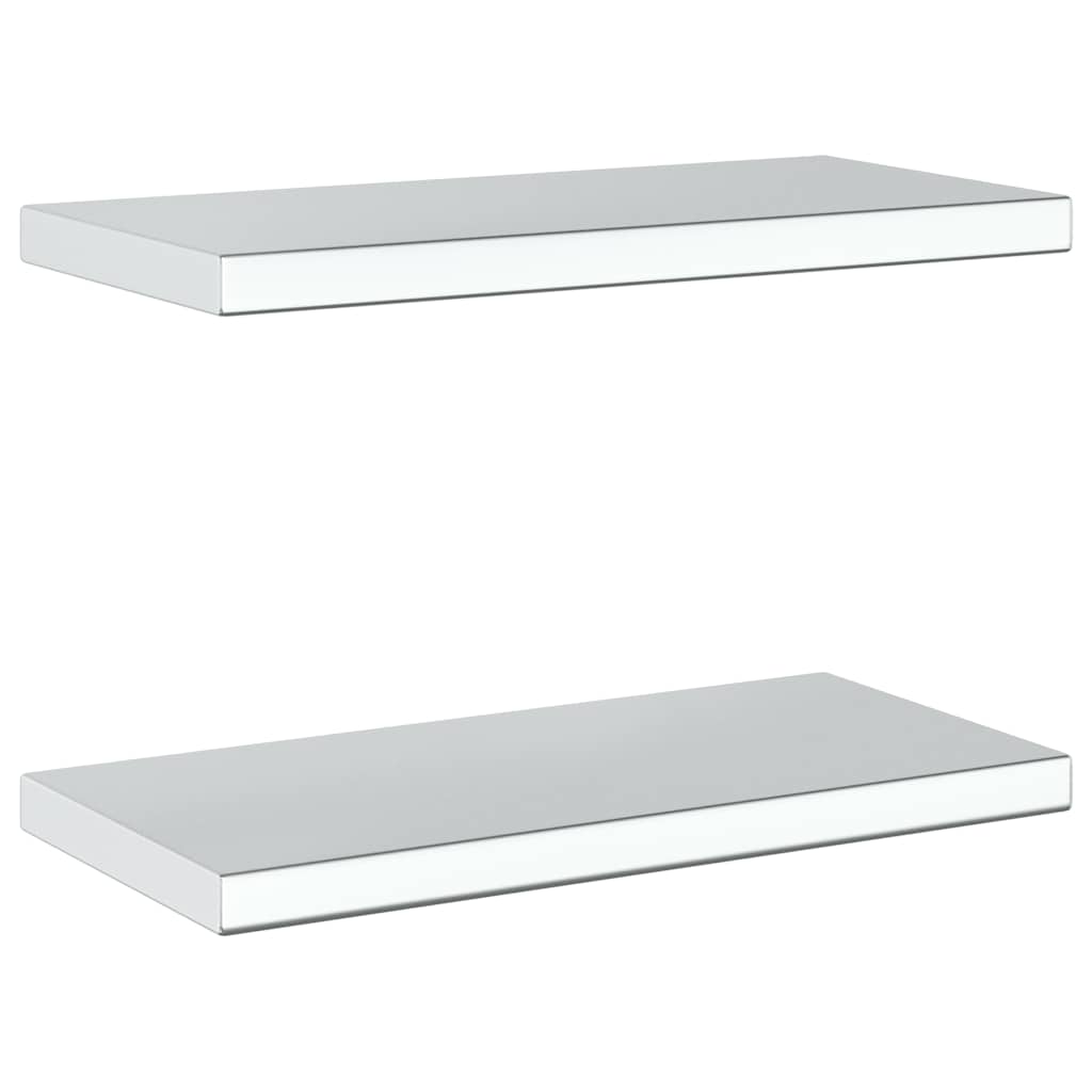 Wandschappen 2 st 50x23,5 cm roestvrijstaal zilverkleurig – afbeelding 6
